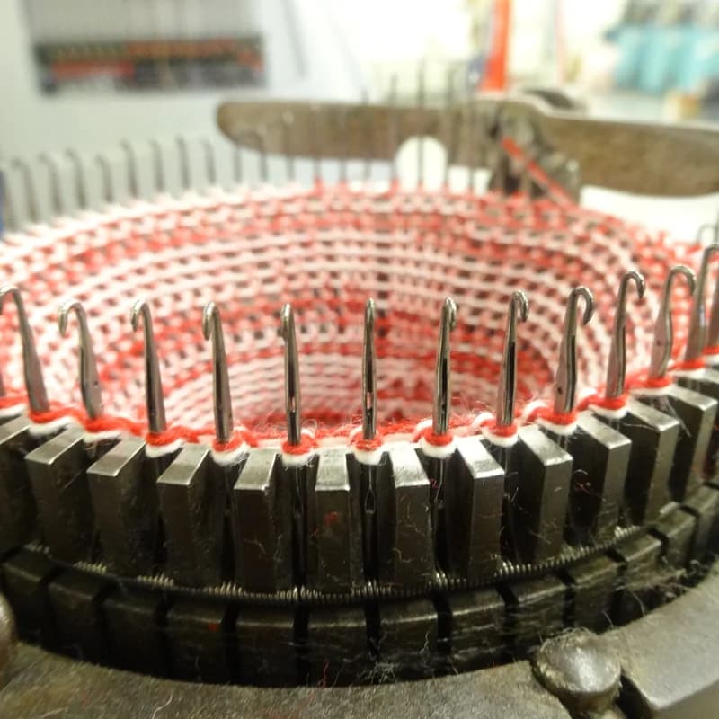 Terry sinker and loop formation detail